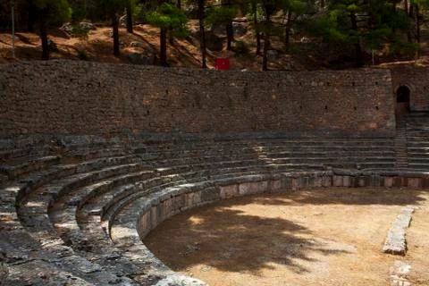 The stadium, delphi, greece Foto stock