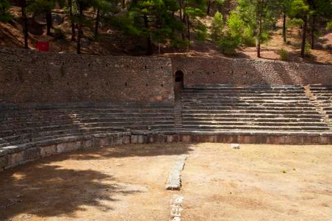 The stadium, delphi, greece Stock Photos