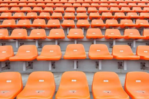 Stadium empty seats Stock Photos