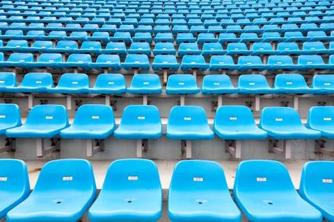 Stadium empty seats Stock Photos