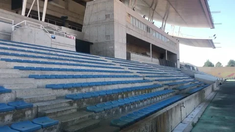 Stadium Empty Stands Stock Footage 133569074