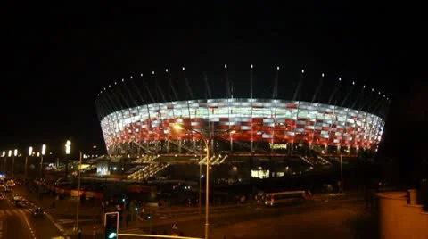 Stadium for Euro 2012 스톡 동영상 10798073
