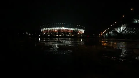 Stadium for Euro 2012 스톡 동영상 10798083