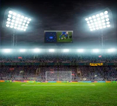 Stadium with fans Stock Photos