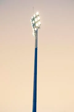 Stadium flood light Stock Photos