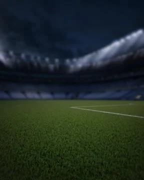 Stadium grass lights Stock Photos