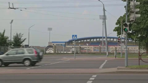 Stadium in Grodno, Belarus Stock-Footage 162138083