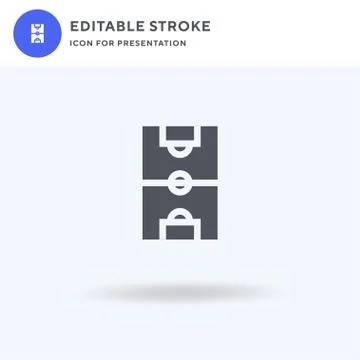Stadium icon vector, filled flat sign, solid pictogram isolated on white, logo イラスト素材