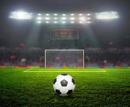 On the stadium. Stock Illustration