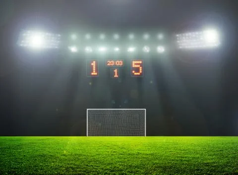 On the stadium. Stock Illustration