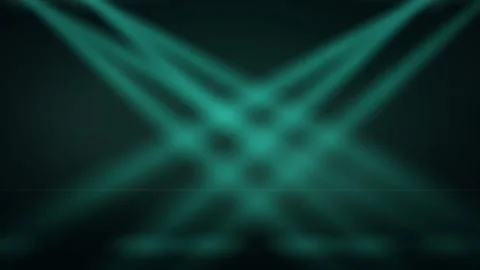 Stadium light beams crossfire alt flare teal mint loop 9752 seamless loop 스톡 동영상 342324673