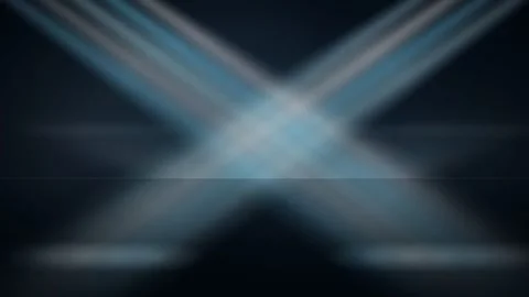 Stadium light beams crossfire pinch wetfield ice blue loop 9754 seamless loop Stock Footage 342324672