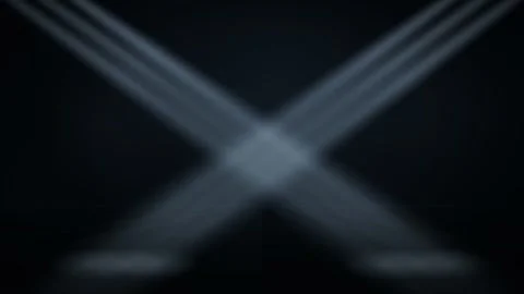 Stadium light beams crossfire sync steel cinema loop 9721 seamless loop Stock Footage 342314523