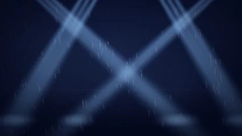 Stadium light beams fourtower alt rain deep navy loop 9757 seamless loop Stock Footage 342324848