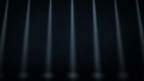 Stadium light beams gantry sync steel cinema loop 9731 seamless loop Vidéo 342314596