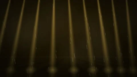 Stadium light beams gantry wave rain lux gold loop 9763 seamless loop Stock Footage 342325119