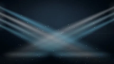 Stadium light beams lowrake pinch snow ice blue loop 9774 seamless loop Stock Footage 342325271