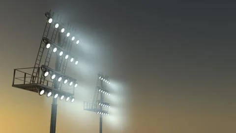 Stadium light Stock Illustration