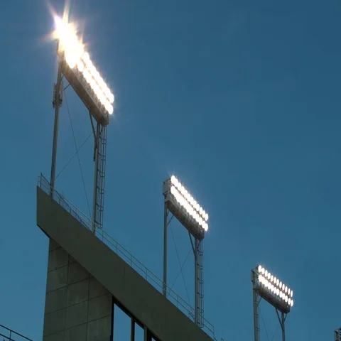 Stadium lights 048 Stock Footage 69516897