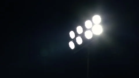 Stadium Lights and Pollen Video stock 66383138