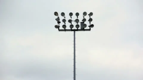 Stadium Lights Day Stock Footage 22852351
