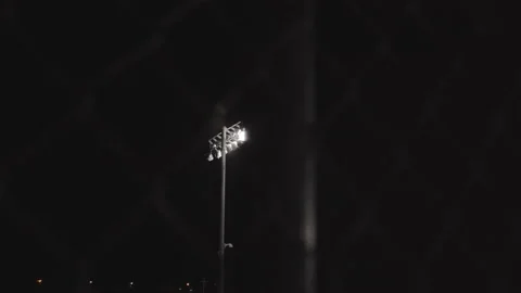 Stadium Lights Dolly Shot 4K Stock Footage 141013174