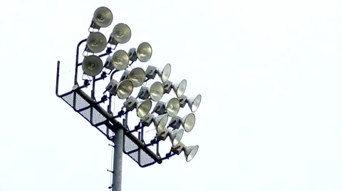 Stadium Lights Stock Footage 8915793