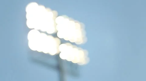 Stadium Lights Stock Footage 54587074