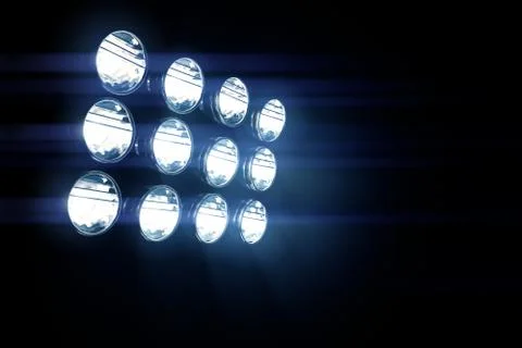 Stadium Lights Stock Illustration