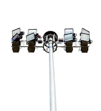 Stadium lights, isolated Stock Photos