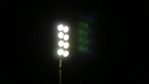 Stadium lights moving at frame 库存影片 162597342