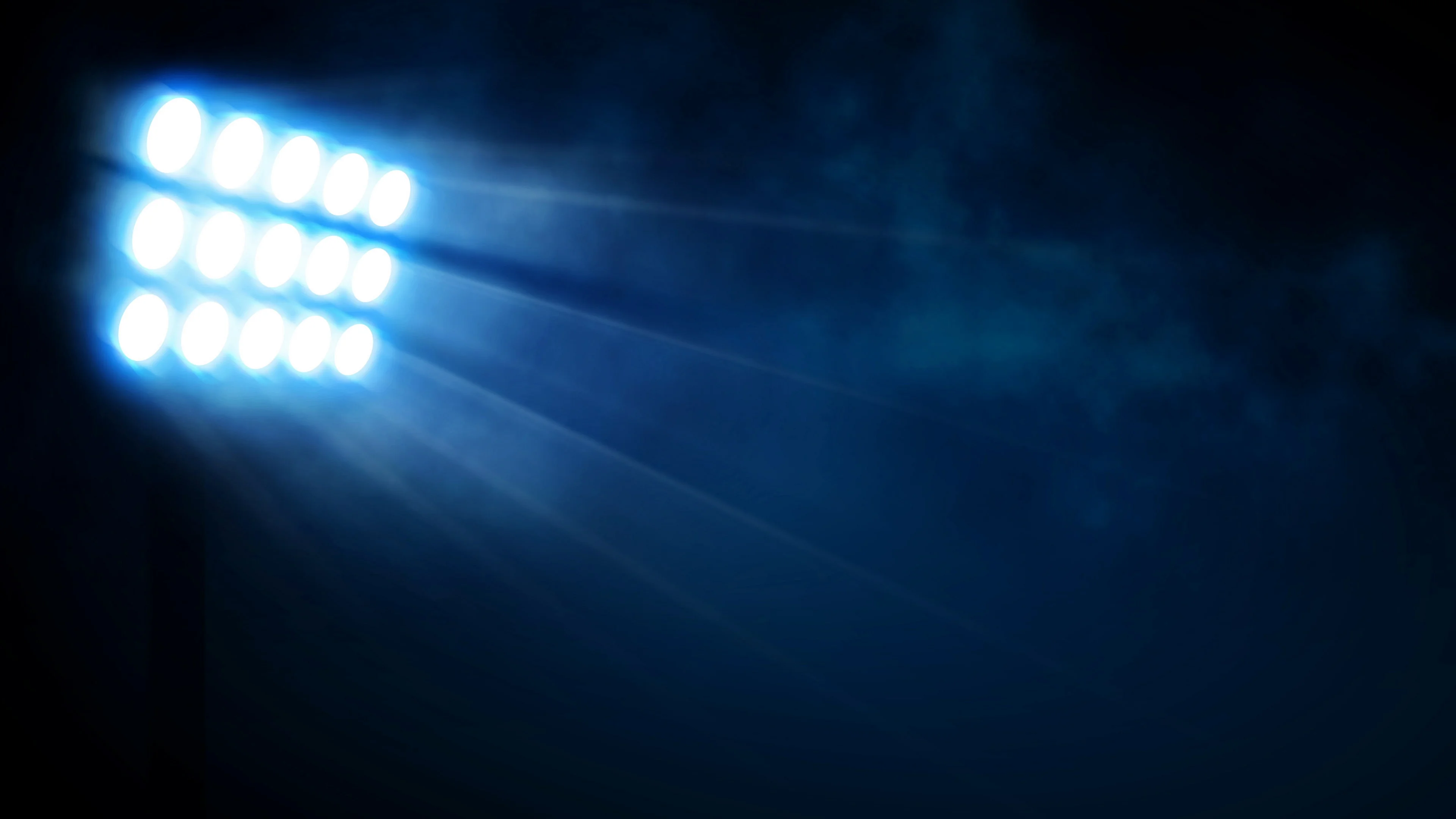 Såvel Twisted Faderlig Stadium lights at night | Stock Video | Pond5