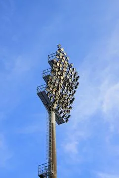 Stadium lights Stock Photos