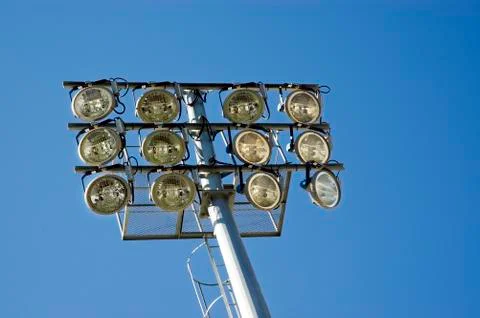 Stadium lights Stock Photos