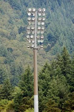 Stadium lights Stock Photos