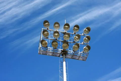 Stadium lights Stock Photos