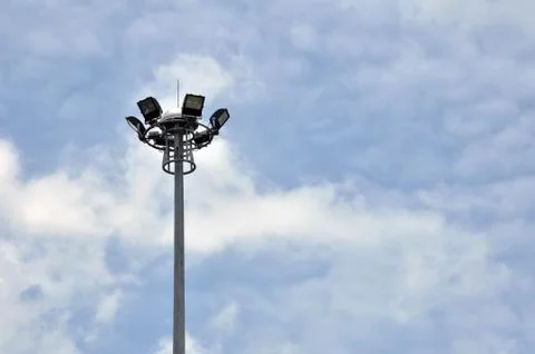 Stadium lights Stock Photos