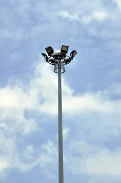 Stadium lights Stock Photos