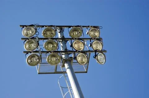 Stadium lights Stock Photos
