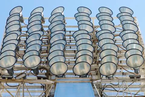 Stadium lights Stock Photos