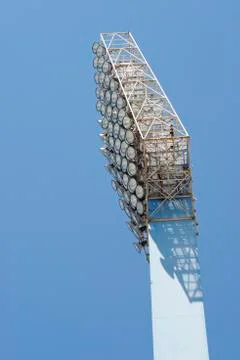 Stadium lights 库存照片