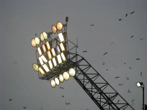 Stadium lights Stock Photos