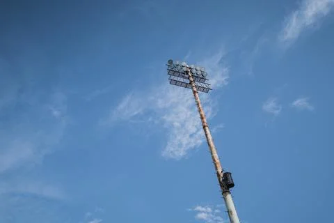 Stadium lights Stock Photos