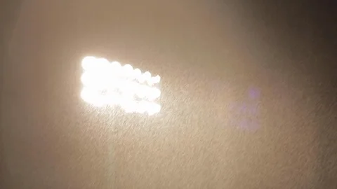 Stadium Lights on a Rainy Night Video stock 102573586