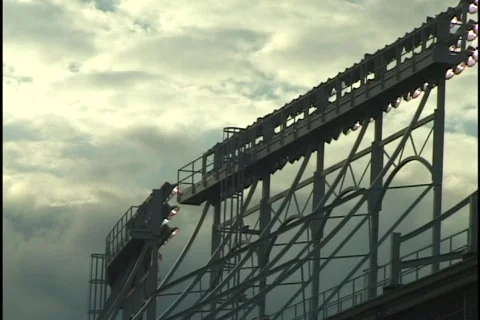 Stadium Lights Time Lapse Stock Footage 298411