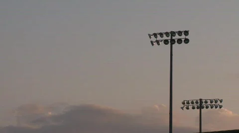 Stadium Lights Timelapse Stock Footage 815897
