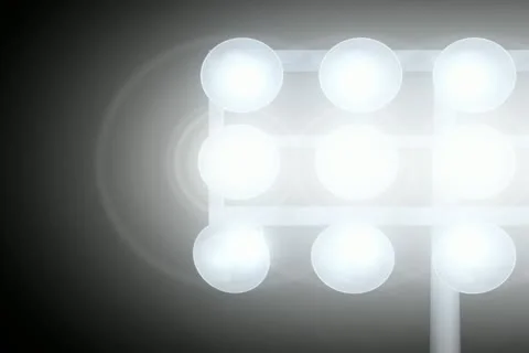 Stadium Lights Transition Stock Footage 10870622