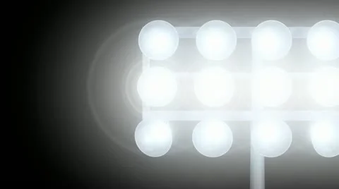 Stadium Lights Transition HD Stock Footage 10870510