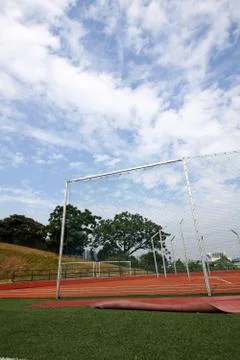Stadium with net Stock Photos