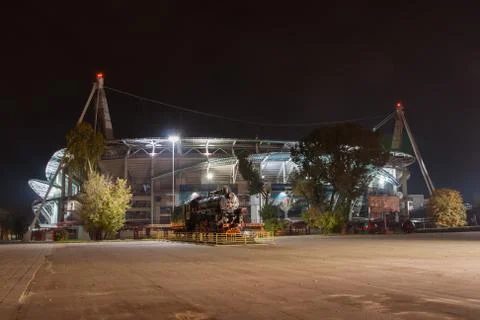 Stadium at night Stock Photos